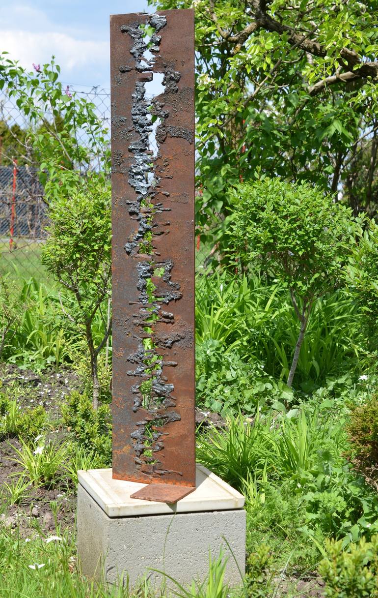 Original Abstract Garden Sculpture by Sejben Lajos