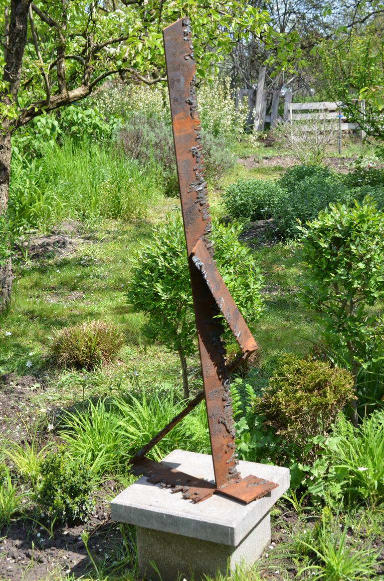 Original Abstract Garden Sculpture by Sejben Lajos