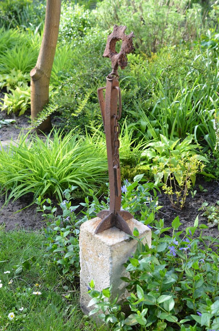 Original Abstract Expressionism Garden Sculpture by Sejben Lajos