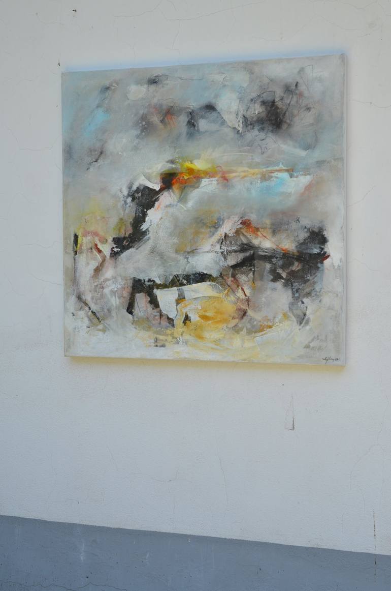 Original Abstract Painting by Sejben Lajos