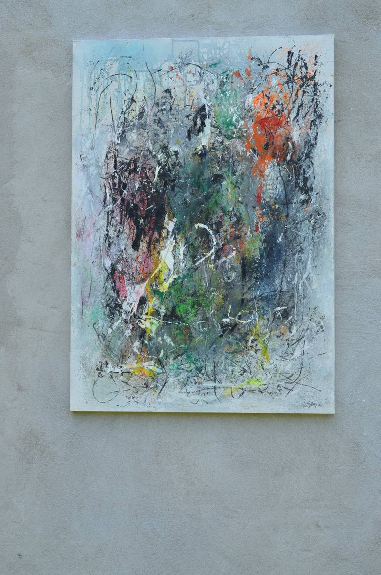 Original Abstract Painting by Sejben Lajos