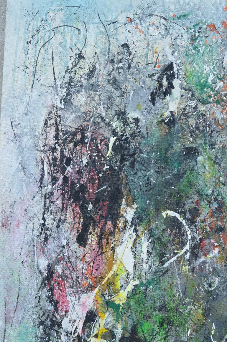 Original Abstract Expressionism Abstract Painting by Sejben Lajos