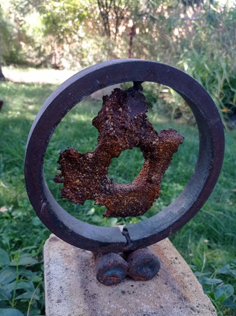 Original Abstract Garden Sculpture by Sejben Lajos