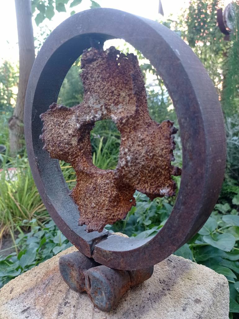 Original Abstract Garden Sculpture by Sejben Lajos