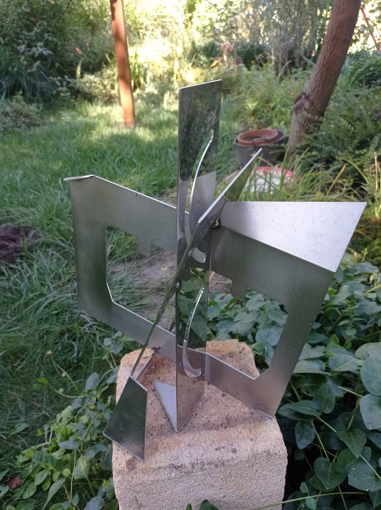 Original Cubism Abstract Sculpture by Sejben Lajos