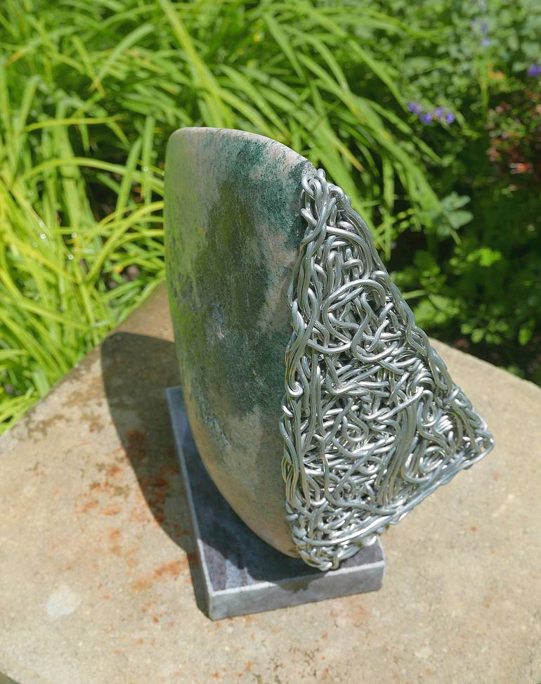 Original Geometric Abstract Sculpture by Sejben Lajos