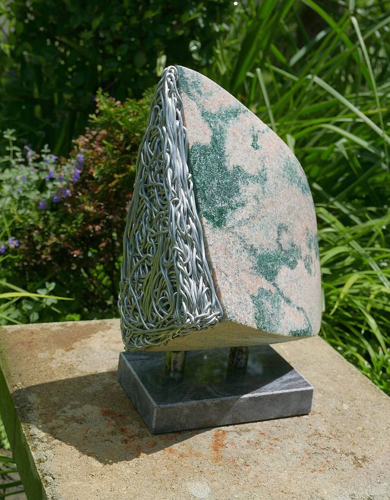 Original Geometric Abstract Sculpture by Sejben Lajos