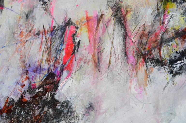 Original Abstract Expressionism Abstract Painting by Sejben Lajos