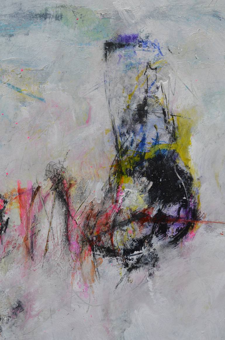 Original Abstract Expressionism Abstract Painting by Sejben Lajos
