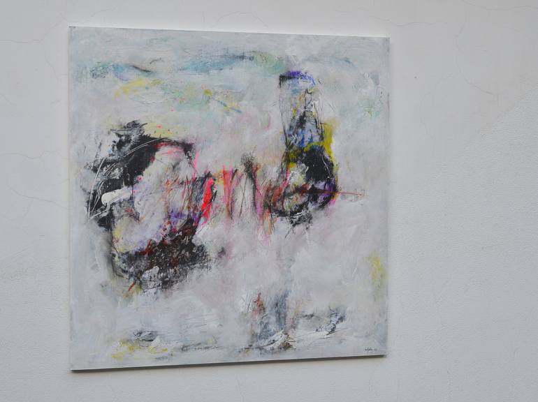 Original Abstract Expressionism Abstract Painting by Sejben Lajos