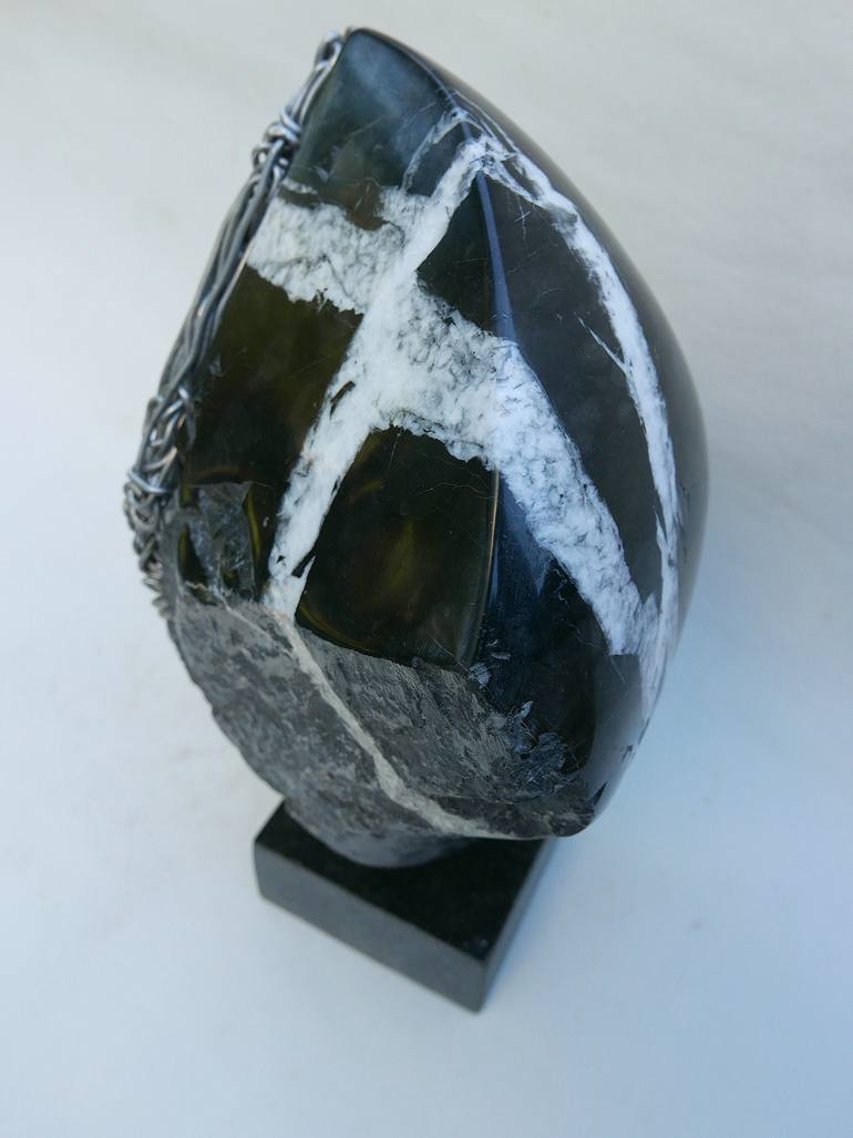 Original Abstract People Sculpture by Sejben Lajos