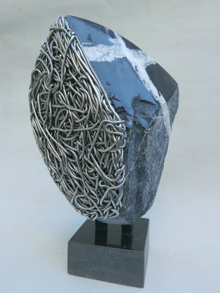 Original Abstract People Sculpture by Sejben Lajos