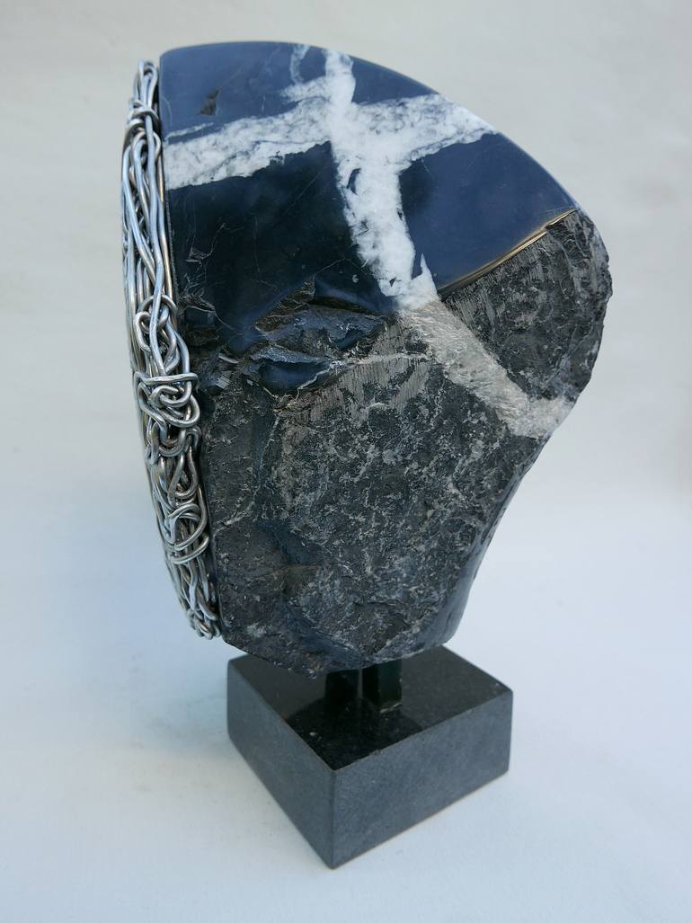 Original Abstract People Sculpture by Sejben Lajos