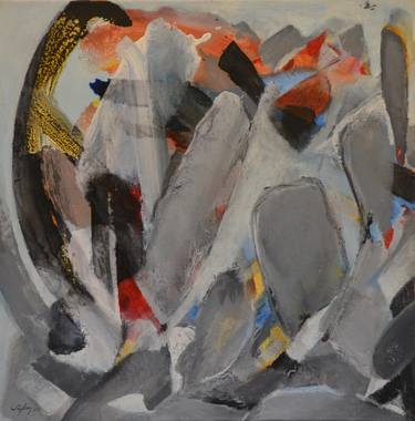 Print of Cubism Abstract Paintings by Sejben Lajos