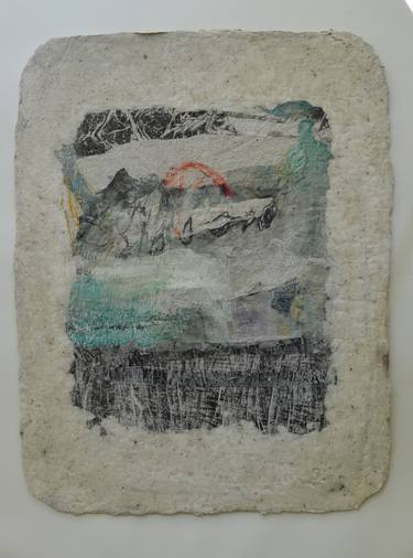 Print of Abstract Landscape Collage by Sejben Lajos