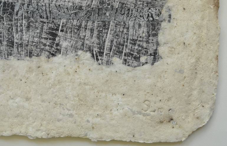 Original Abstract Landscape Collage by Sejben Lajos