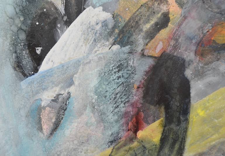 Original Abstract Expressionism Abstract Painting by Sejben Lajos