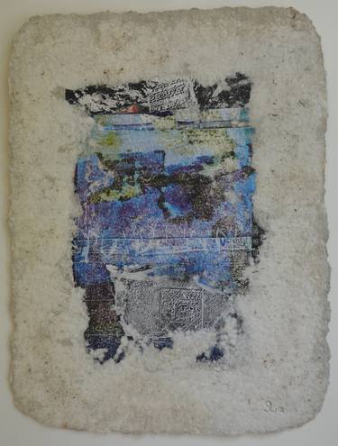 Original Abstract Expressionism Abstract Collage by Sejben Lajos