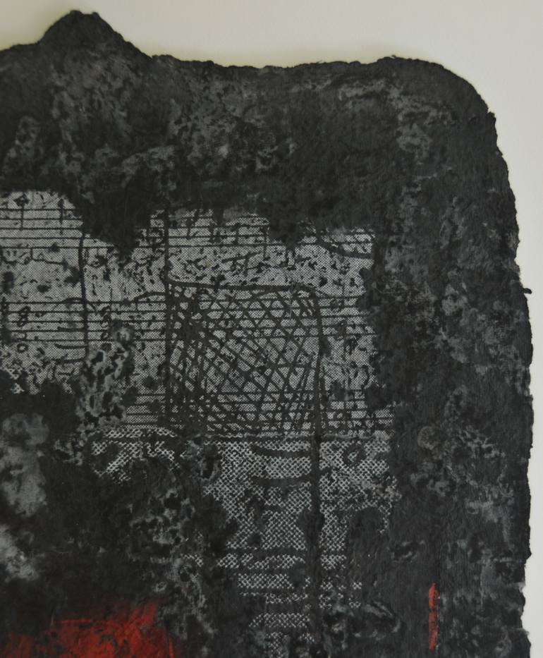 Original Abstract Expressionism Music Collage by Sejben Lajos