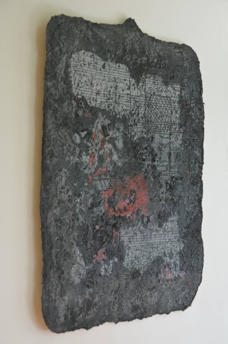 Original Abstract Expressionism Music Collage by Sejben Lajos