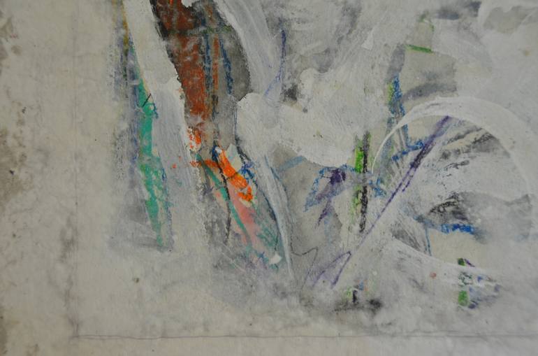 Original Abstract Expressionism Abstract Collage by Sejben Lajos