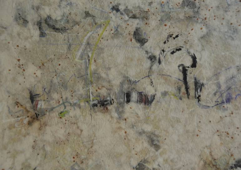 Original Abstract Expressionism Abstract Collage by Sejben Lajos