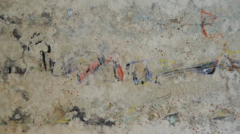 Original Abstract Expressionism Abstract Collage by Sejben Lajos