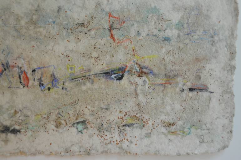 Original Abstract Expressionism Abstract Collage by Sejben Lajos