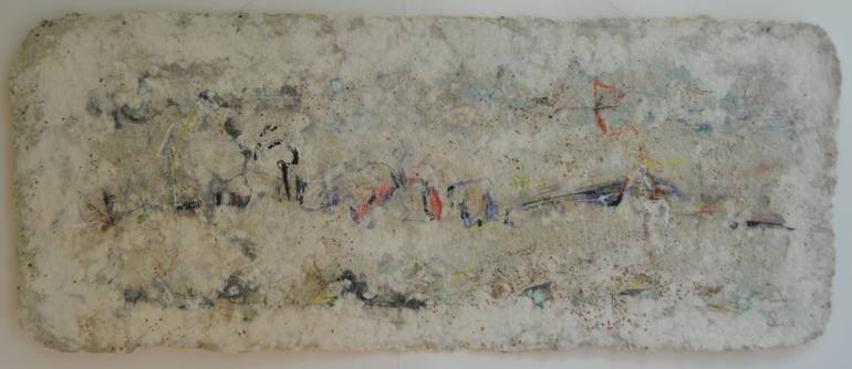 Original Abstract Expressionism Abstract Collage by Sejben Lajos