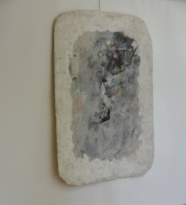 Original Abstract Expressionism Landscape Collage by Sejben Lajos