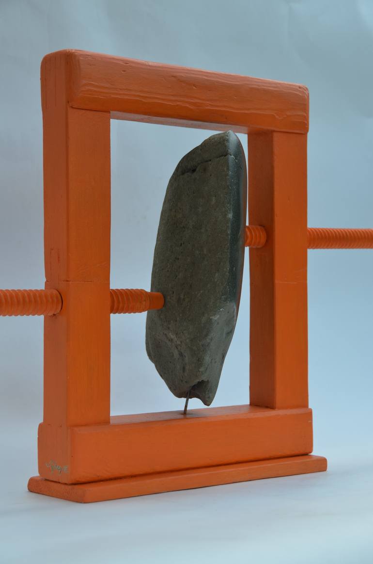 Original Conceptual Abstract Sculpture by Sejben Lajos