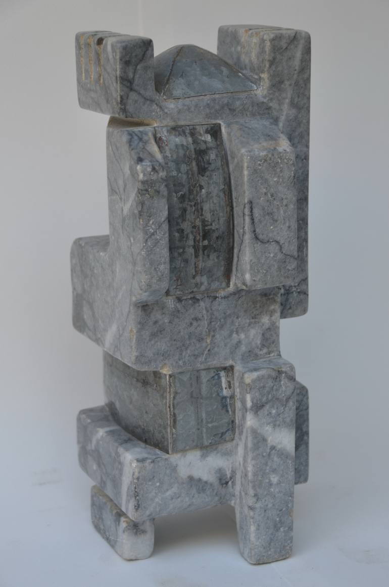 Original Cubism Abstract Sculpture by Sejben Lajos
