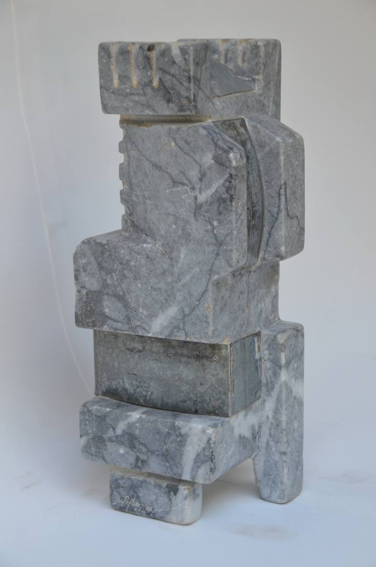 Original Cubism Abstract Sculpture by Sejben Lajos