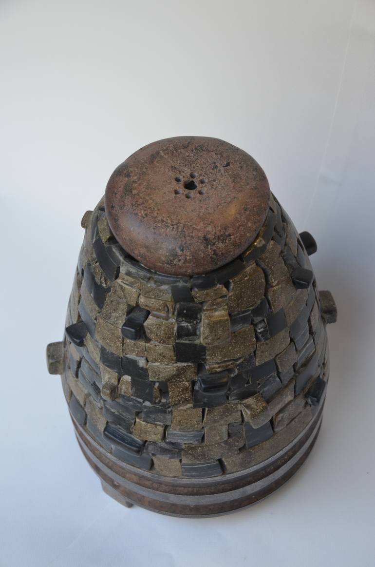 Original Cubism Abstract Sculpture by Sejben Lajos