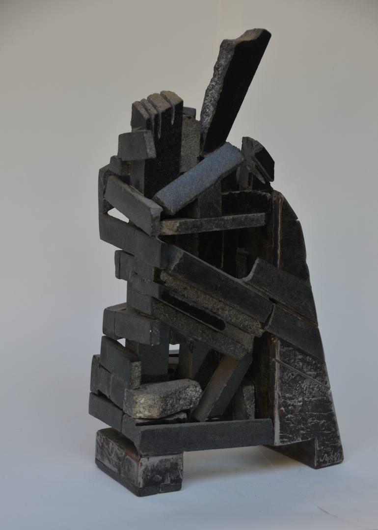 Original Cubism Abstract Sculpture by Sejben Lajos