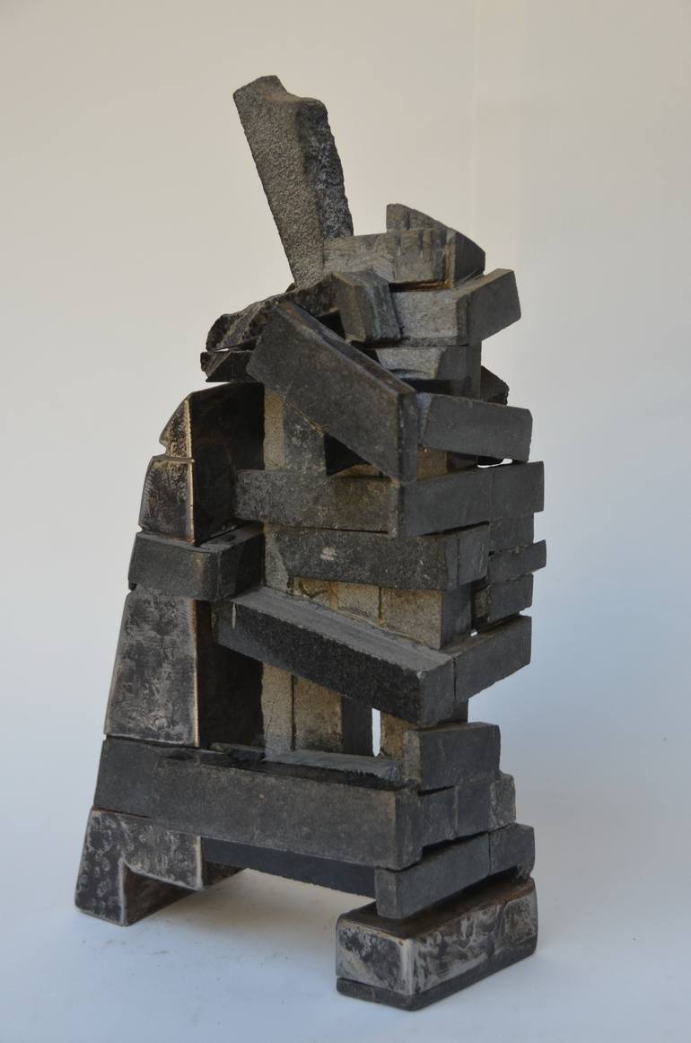 Original Cubism Abstract Sculpture by Sejben Lajos