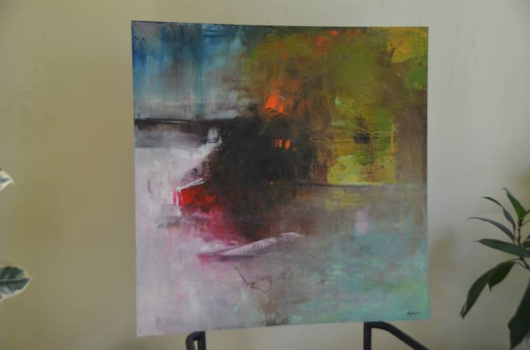 Original Abstract Painting by Sejben Lajos