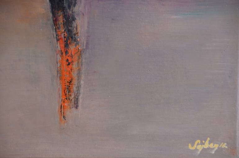 Original Abstract Landscape Painting by Sejben Lajos