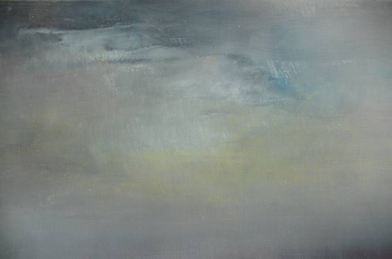 Original Abstract Landscape Painting by Sejben Lajos