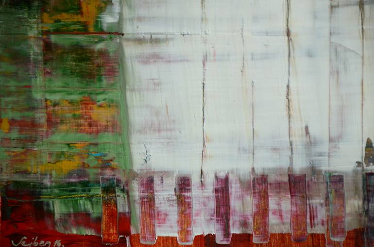 Original Minimalism Abstract Painting by Sejben Lajos