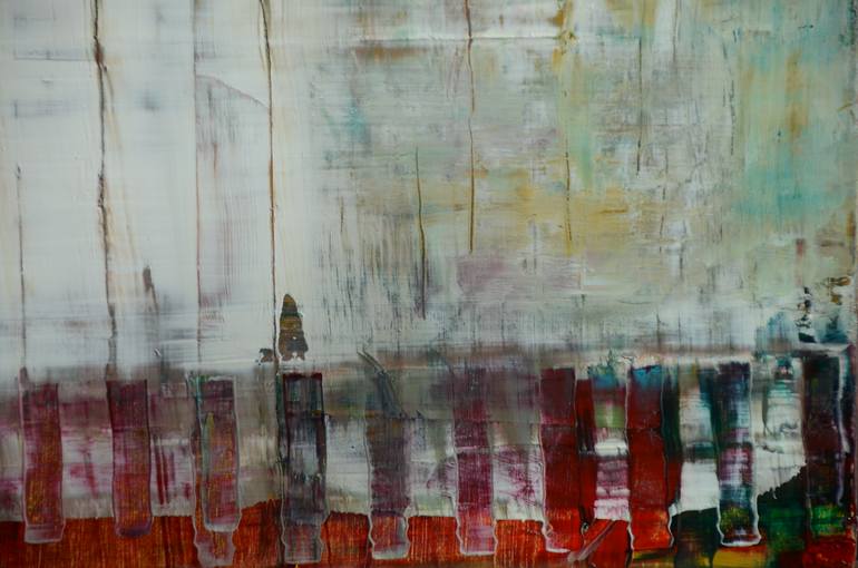 Original Minimalism Abstract Painting by Sejben Lajos