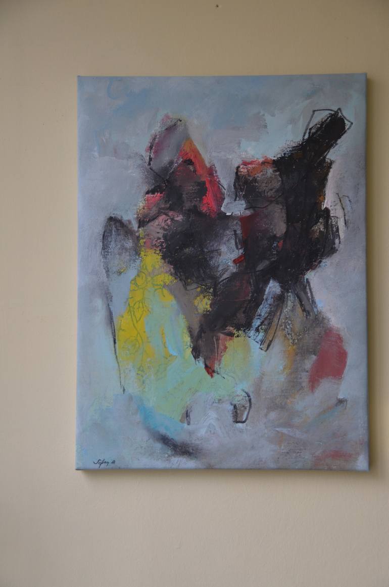 Original Abstract Painting by Sejben Lajos