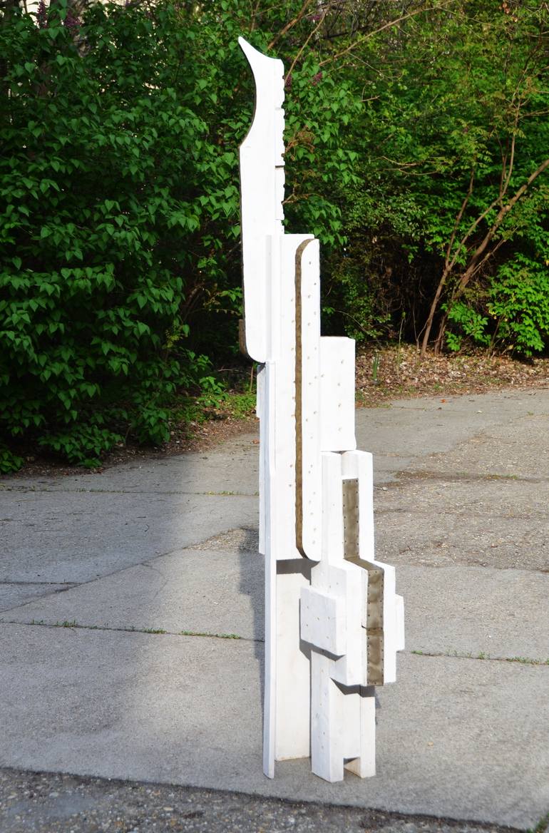 Original Cubism Abstract Sculpture by Sejben Lajos