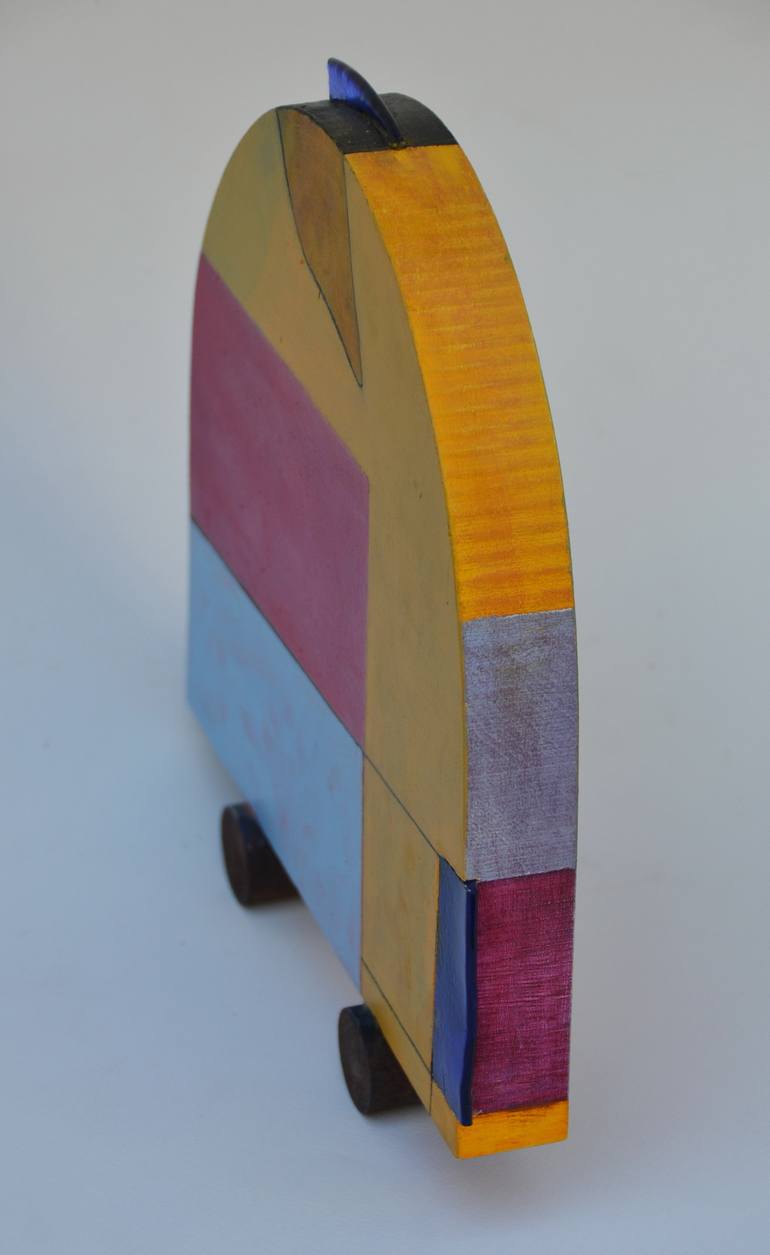 Original Cubism Abstract Sculpture by Sejben Lajos