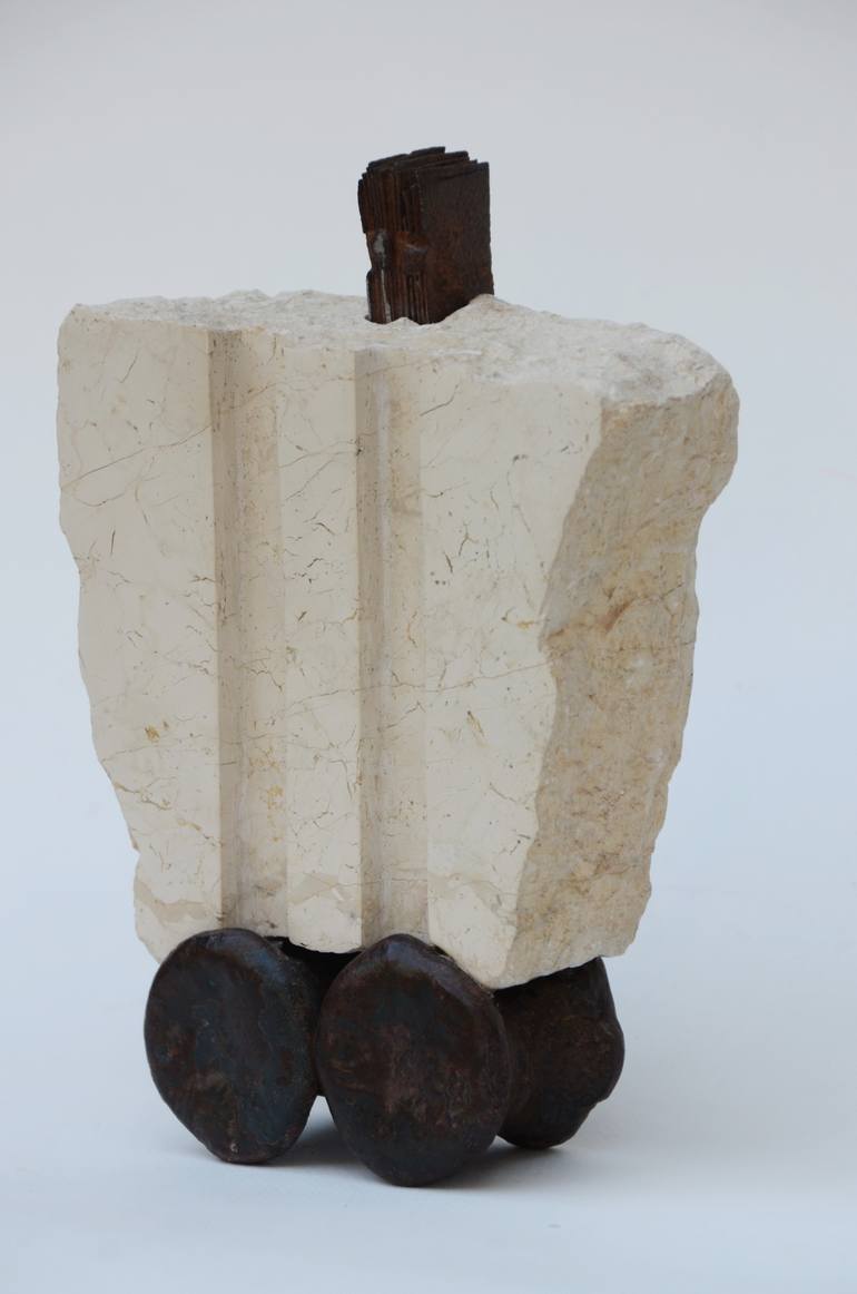 Original Abstract People Sculpture by Sejben Lajos