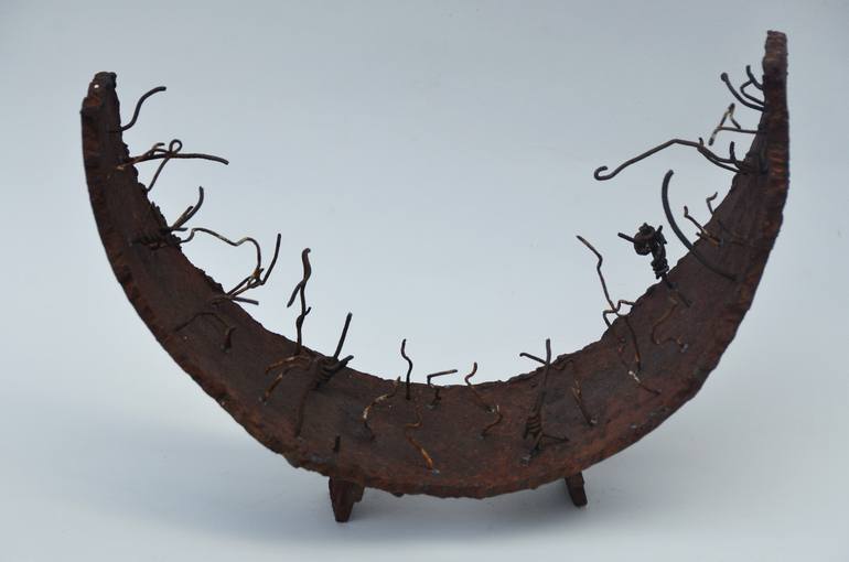 Original Abstract Expressionism Abstract Sculpture by Sejben Lajos