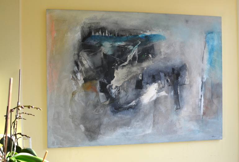 Original Abstract Painting by Sejben Lajos