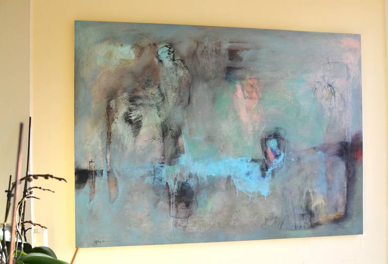 Original Abstract Painting by Sejben Lajos