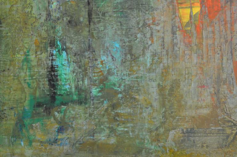 Original Abstract Expressionism Abstract Painting by Sejben Lajos