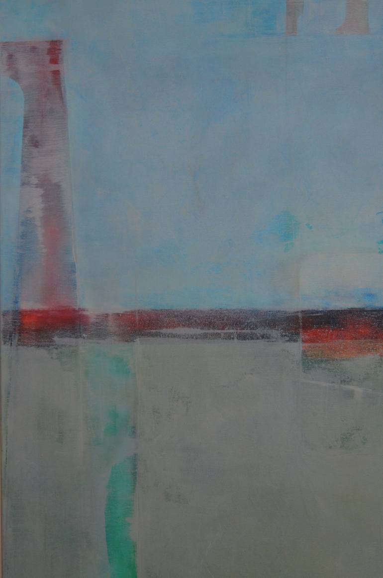 Original Abstract Expressionism Abstract Painting by Sejben Lajos